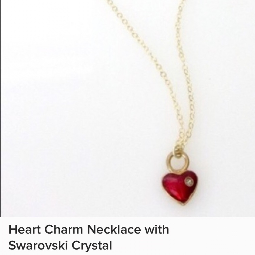 Gorgeous Heart Charm Swarovski Crystal Necklace ❤️